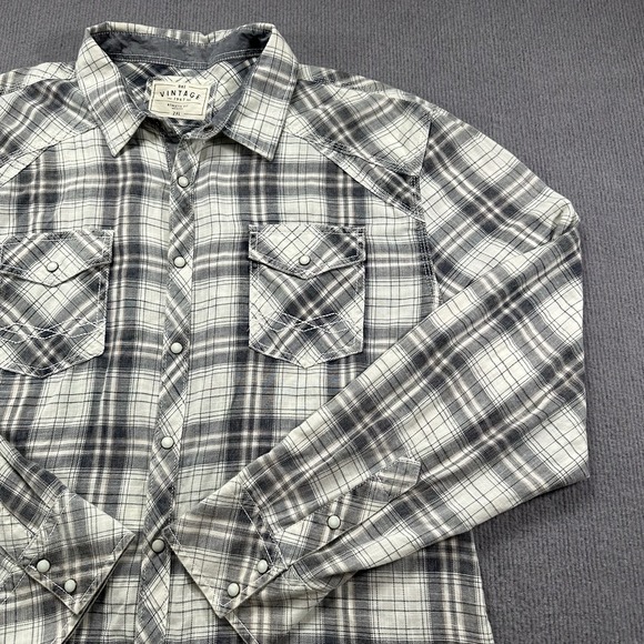 BKE Other - BKE Buckle Vintage 1967 Athletic Fit Pearl Snap Short Sleeve Shirt Plaid Men XXL